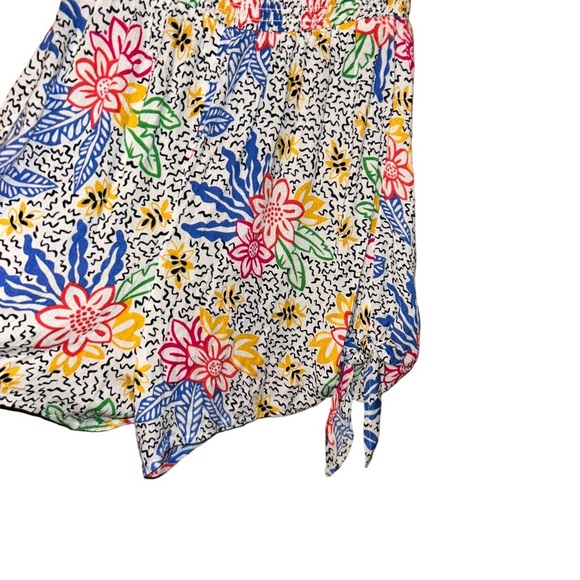 Urban outfitters UO Sherri Strapless Smocked floral shorts Romper small S - Picture 3 of 7